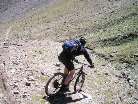 Mountain biking technique: balance